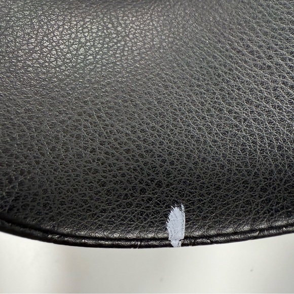 Walt Disney World 50th Anniversary Logo Black Baseball Cap Hat faux leather - Picture 4 of 4